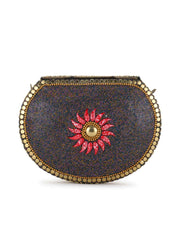 Mosaic Metal Embellished Clutch