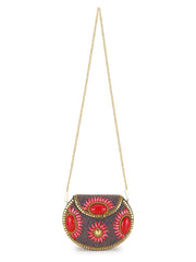 Mosaic Metal Embellished Clutch