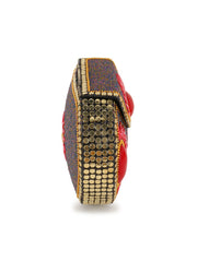 Mosaic Metal Embellished Clutch