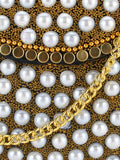 Mosaic Metal Embellished Clutch
