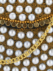 Mosaic Metal Embellished Clutch