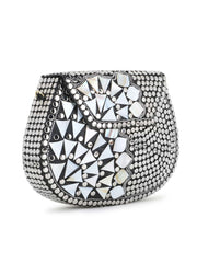 Mosaic Metal Embellished Clutch