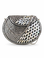 Mosaic Metal Embellished Clutch