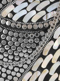 Mosaic Metal Embellished Clutch