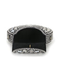 Mosaic Mosaic Embellished Metal Clutch