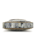Mosaic Marble finish Embellished Resin & Metal Clutch