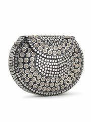 Mosaic Mosaic Embellished Metal Clutch