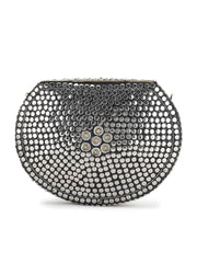 Mosaic Mosaic Embellished Metal Clutch