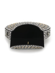 Mosaic Mosaic Embellished Metal Clutch