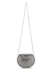 Mosaic Mosaic Embellished Metal Clutch
