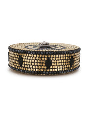 Mosaic Mosaic Embellished Metal Clutch