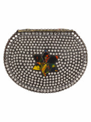 Jewel Mosaic Metal Clutch