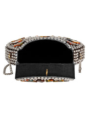 Jewel Mosaic Metal Clutch