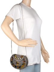 Jewel Mosaic Metal Clutch