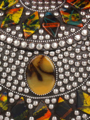 Jewel Mosaic Metal Clutch