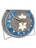 Jewel Mosaic Metal Clutch