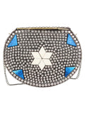 Jewel Mosaic Metal Clutch