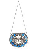 Jewel Mosaic Metal Clutch