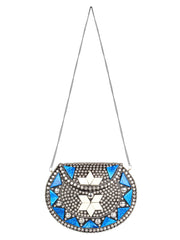 Jewel Mosaic Metal Clutch
