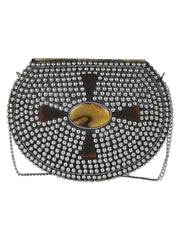 Jewel Mosaic Metal Clutch