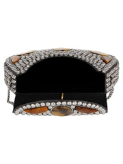Jewel Mosaic Metal Clutch