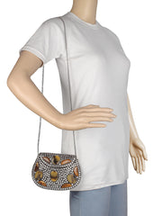 Jewel Mosaic Metal Clutch
