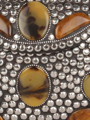 Jewel Mosaic Metal Clutch