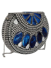 Jewel Mosaic Metal Clutch