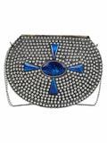 Jewel Mosaic Metal Clutch