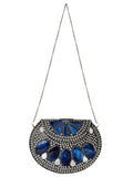 Jewel Mosaic Metal Clutch