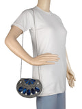 Jewel Mosaic Metal Clutch