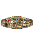 Jewel Mosaic Metal Clutch