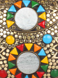 Jewel Mosaic Metal Clutch