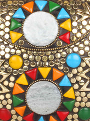 Jewel Mosaic Metal Clutch