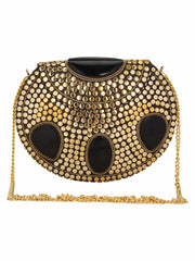 Jewel Mosaic Metal Clutch