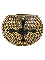 Jewel Mosaic Metal Clutch
