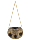 Jewel Mosaic Metal Clutch