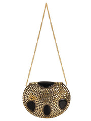 Jewel Mosaic Metal Clutch