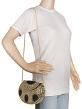 Jewel Mosaic Metal Clutch