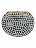Marvelous Mosaic Metal Shells Clutch