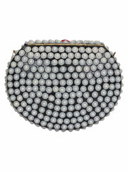 Marvelous Mosaic Metal Shells Clutch