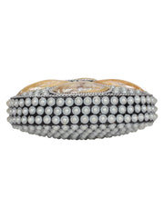 Marvelous Mosaic Metal Shells Clutch
