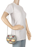Marvelous Mosaic Metal Shells Clutch