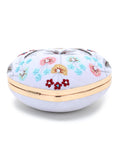 Love Velvet Floral Embroidered Heart shaped Clutch