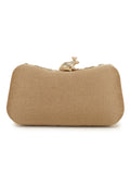 Adorn  Embellished Faux Silk Clutch