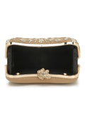 Adorn  Embellished Faux Silk Clutch