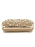 Adorn  Embellished Faux Silk Clutch