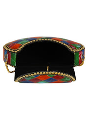 Marvelous Mosaic Metal Marble Clutch