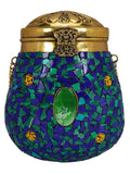 Cask Mosaic Metal Clutch