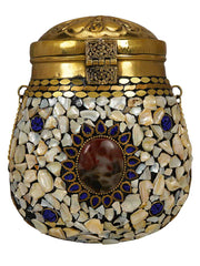 Cask Mosaic Metal Clutch